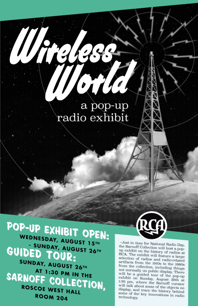 wireless world a pop-up radio exhibit flyer