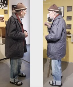 before and after of a older man full body 